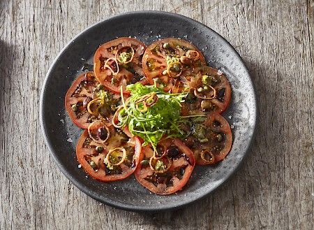 Scheiben für Carpaccio-Prominent tomatoes