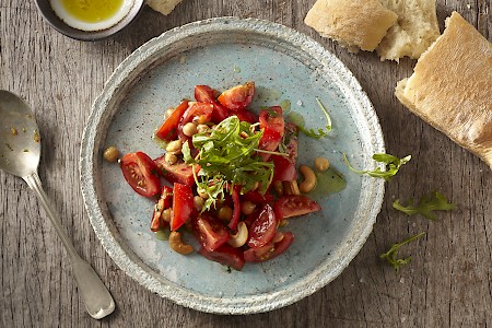 Sections for a salad-Prominent tomatoes