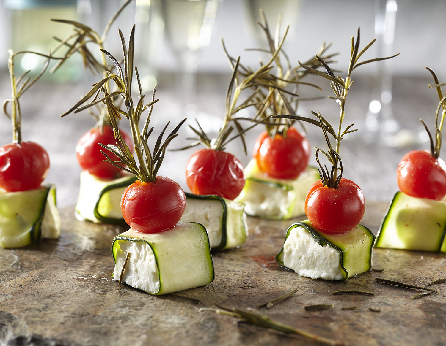 Grilling for an appetizer-Prominent tomatoes